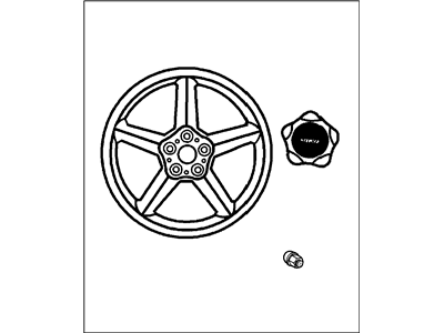 Mopar 82205896 Wheel Kit Cast Aluminum 16X6