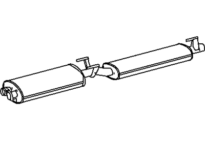 Dodge 68012005AA MUFFLER Exhaust