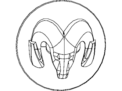 Ram 1SK35SZ0AA CAP Wheel Center