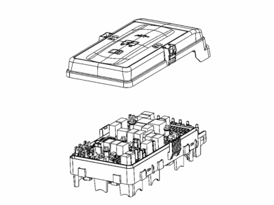 Jeep 68481780AB POWER DISTRIBUTION CENTER Pre Fuse Block