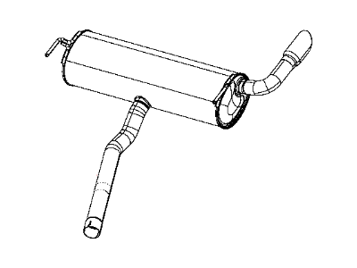 Jeep Cherokee Muffler - 68109909AH