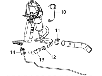 Ram 68090394AL TUBE Fuel Filler
