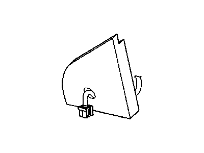 Chrysler 5054108AA FOAM Mirror Flag
