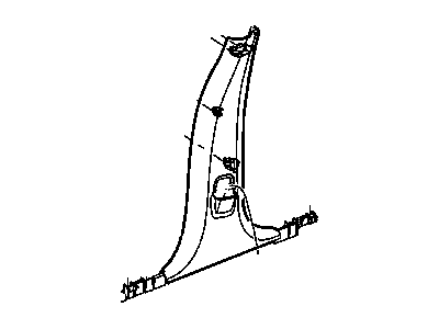Chrysler RC20WL5AF MOLDING B Pillar