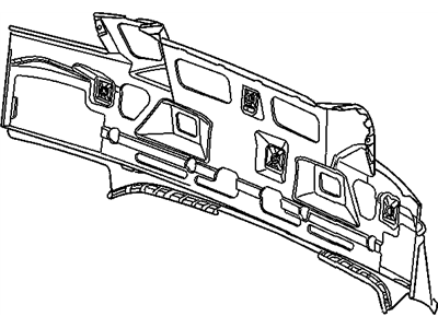 Chrysler 5099167AA PANEL Rear Fascia Valance