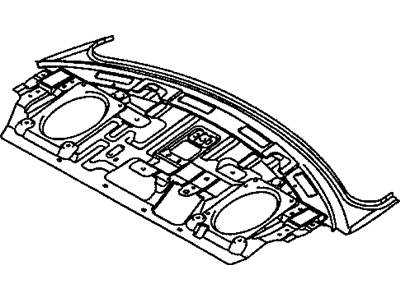 Chrysler MR535636 PANEL Rear Shelf