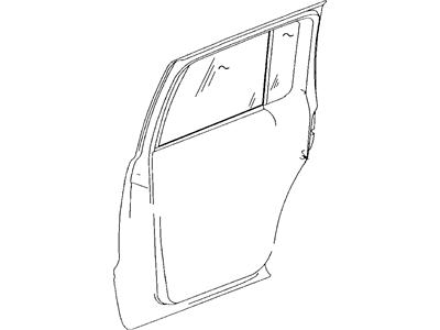 Dodge 55257230AE GLASS Quarter Window