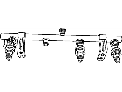 2006 Chrysler PT Cruiser Fuel Rail - 4891338AA