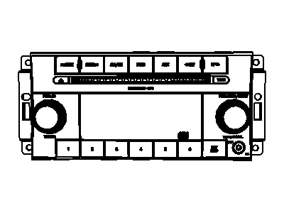 Mopar 68021157AC Radio AM/FM With CD