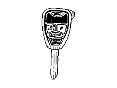 Chrysler 68092995AB Key - Blank With Transmitter