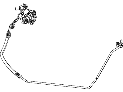 Jeep 52059900AD HOSE Power Steering Pressure Pump to Gear