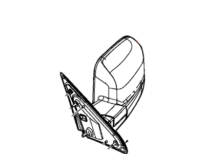2014 Ram 2500 Car Mirror - 68227123AA