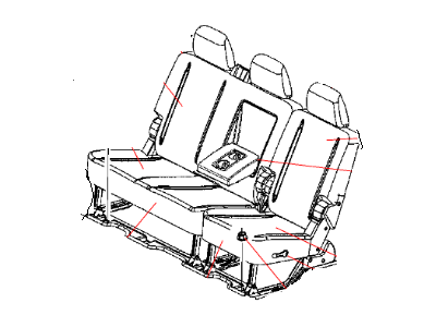 Ram 1XW53GTVAA COVER Rear Seat Back Left