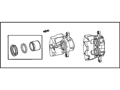Dodge R5142556AA CALIPER ASSEMBLY Disc Brake Front
