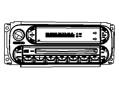 Dodge 5064575AA RADIO AM/FM with CD and Equalizer