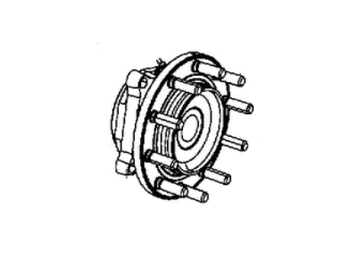 Ram 68351466AA HUB AND BEARING Brake Front