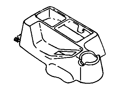 Jeep SJ861AZAA CONSOLE Floor With Passenger Disarm Switch