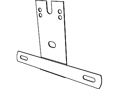 Dodge 3738921 BRACKET License Plate