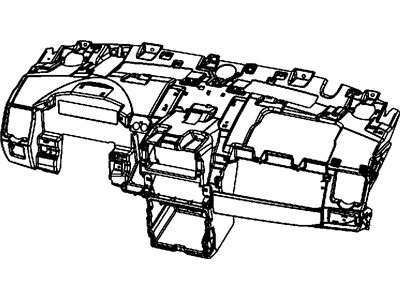 Ram 68110042AB INSTRUMENT PANEL Base Panel