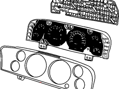 Jeep 5172515AC CLUSTER Instrument Panel
