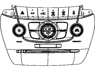 Mopar 1RK581X9AC Center Stack Lower