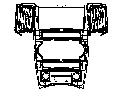 Jeep 1DE911AAAG BEZEL Instrument Panel Center