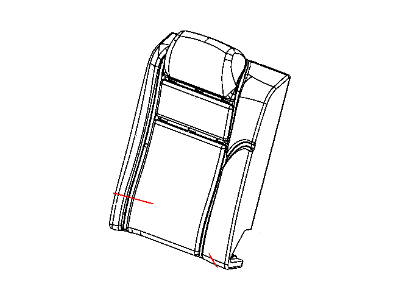 Chrysler 1KJ711T1AA COVER Rear Seat Back 40 % Side