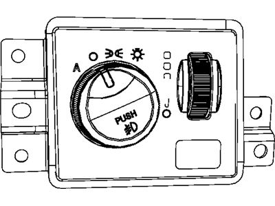 Chrysler Aspen Headlight Switch - 68020345AC
