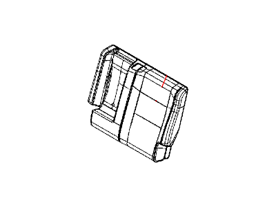 Jeep 5PJ27DX9AA COVER Rear Seat Back Left