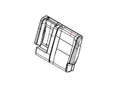 Jeep 5VS59HL1AA COVER Rear Seat Back Left