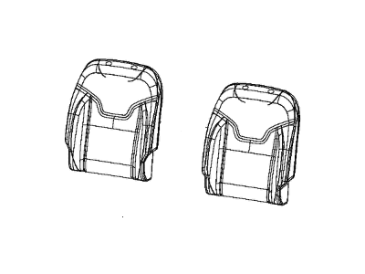 Jeep 6GA85LT5AB COVER Front Seat Back