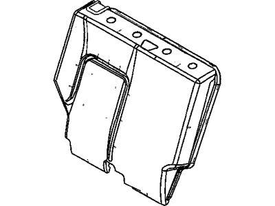 Jeep 1EQ661D1AA COVER Rear Seat Back 65%