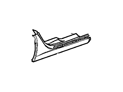 Dodge 5018738AA CLADDING Quarter Panel