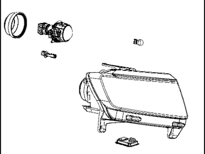 Dodge 5182394AB HEADLAMP