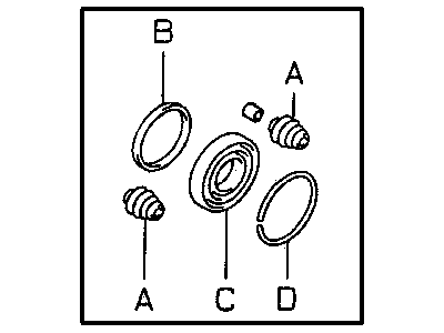 Chrysler MB699707 SEAL KIT Caliper