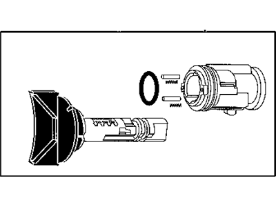 Jeep Ignition Lock Assembly - 5003845AA
