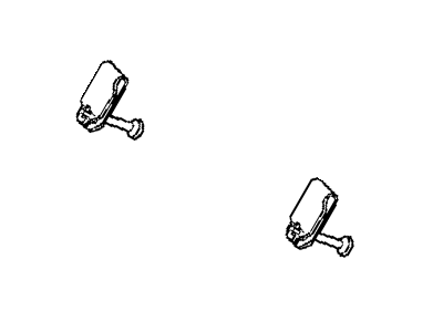Chrysler 5114498AB CLIP Brake Shoe Hold Down