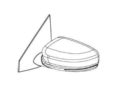 2012 Dodge Dart Car Mirror - 1TA101X8AE