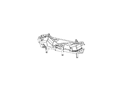 Ram 52121773AE BRACKET AND INSULATOR Transmission Support