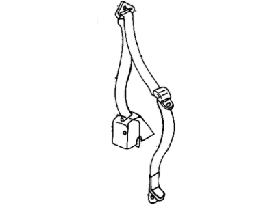 1994 Jeep Wrangler Seat Belt - 55217082