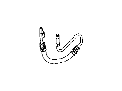 Jeep 52060175AH HOSE Power Steering Pressure Power Steering Pump to Gear
