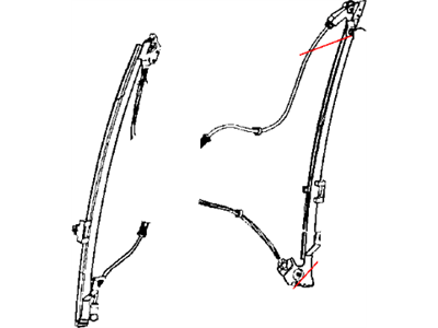 Chrysler Voyager Window Regulator - 4894541AA