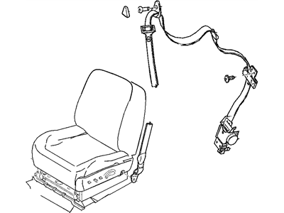 2004 Dodge Dakota Seat Belt - 5HM10XDVAE