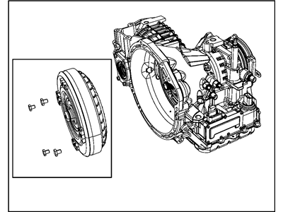 Chrysler 68044667AA TRANSMISSION PACKAGE With Torque Converter