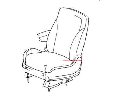 Chrysler 1DY031DVAA COVER Front Seat Back