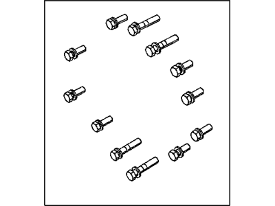 Ram 68036452AA BOLT KIT Axle Head