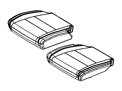 Dodge 6NU04DX9AA COVER Rear Seat Cushion 3rd Row