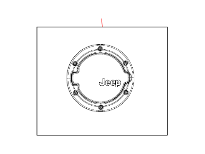 Jeep 82210284 DECOR KIT Fuel Door