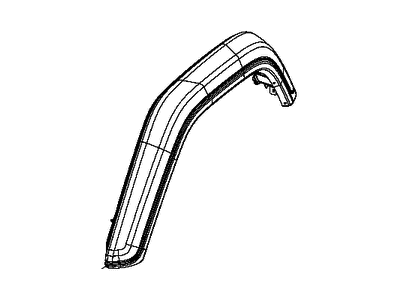 Mopar 6AD74TZZAD Molding Wheel Opening Flare Rear