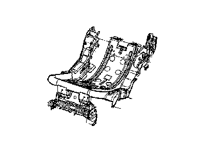 Jeep 5191394AA FRAME 2ND ROW CUSHION